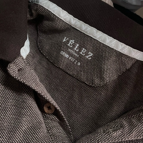 men’s collared brown shirt - Picture 4 of 4